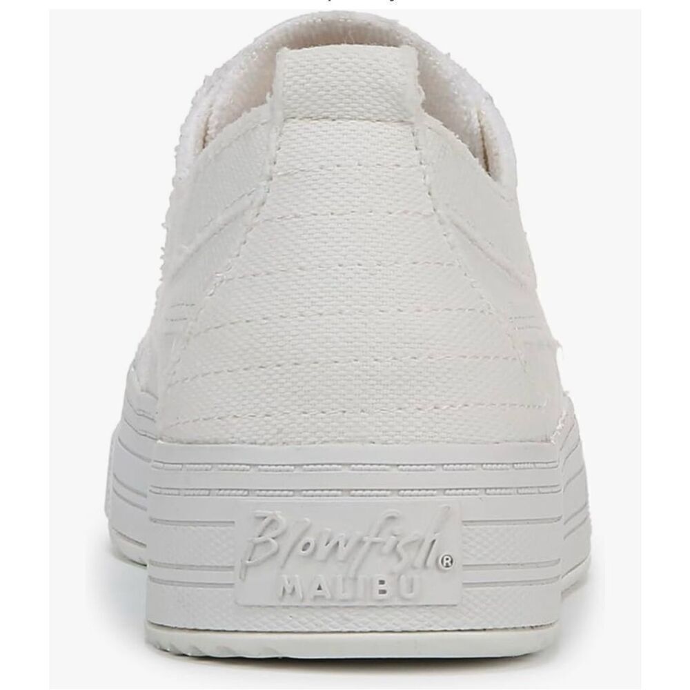 NWT 7.5 Blowfish Malibu White Platform No shoelace Laceless Memory foam Sneakers - Picture 5 of 12